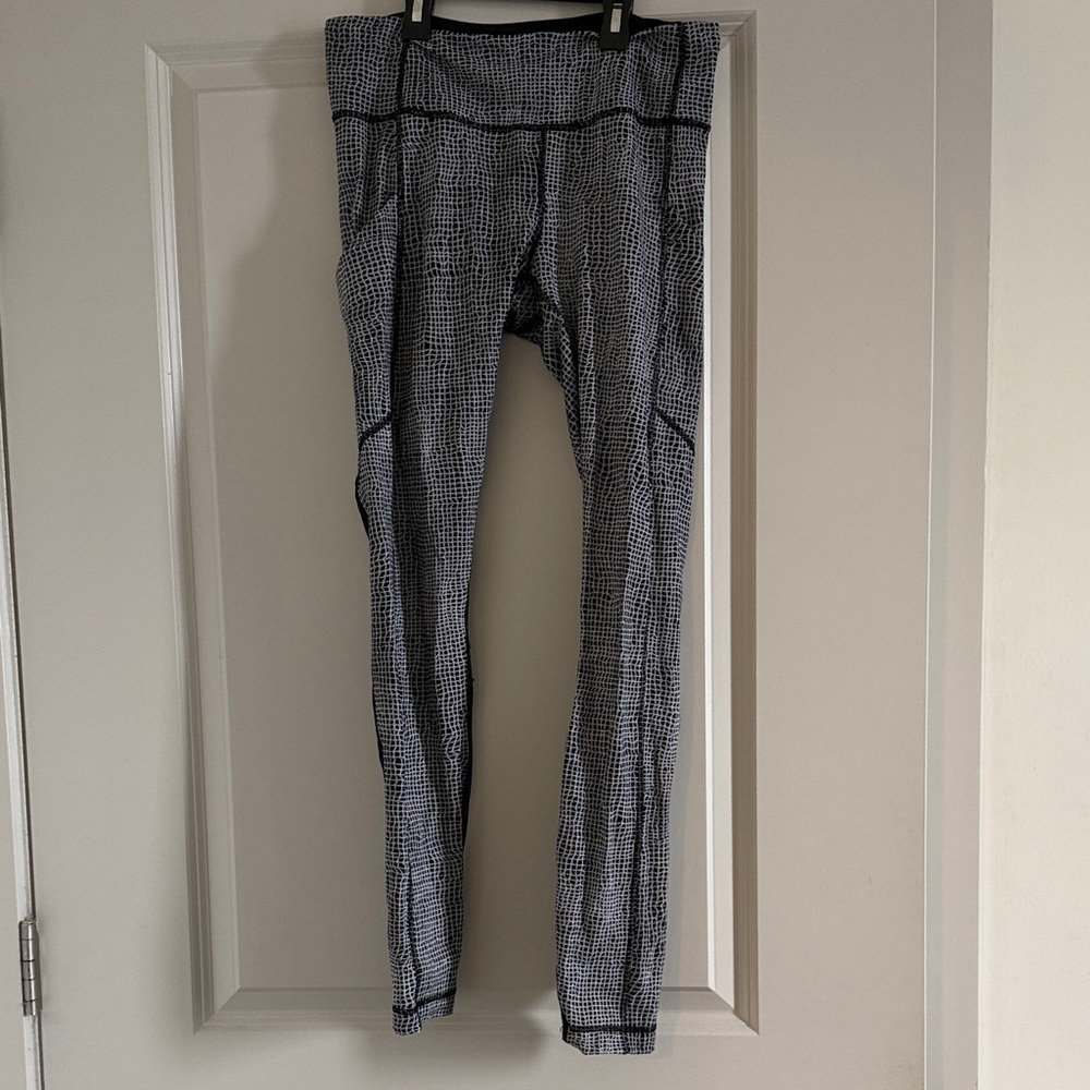 lululemon athletica Black and White Leggings